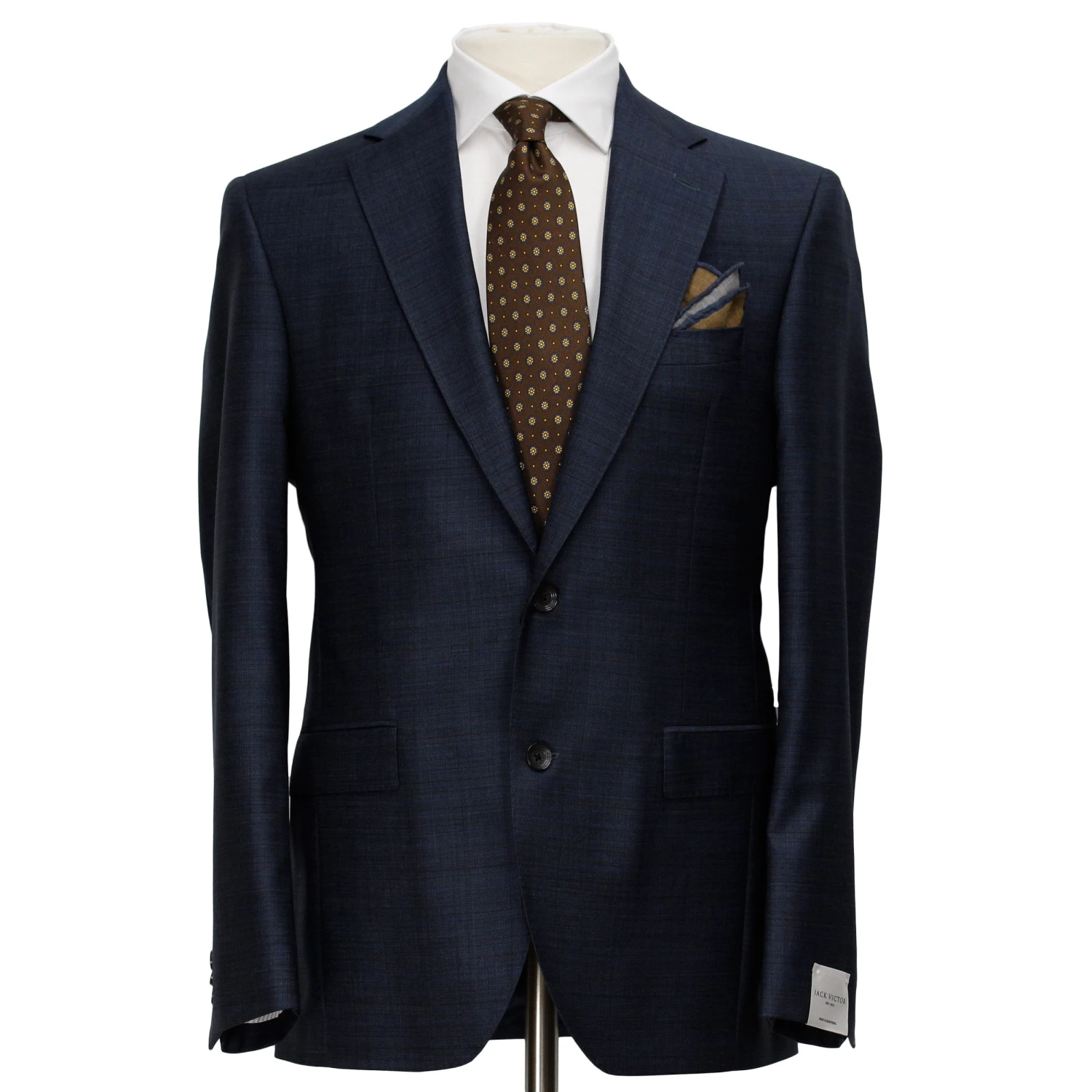 Dark Blue Neat Esprit Modern Fit Wool Suit - Jack Victor 3 Dark Blue Neat Esprit Modern Fit Wool Suit - Jack Victor