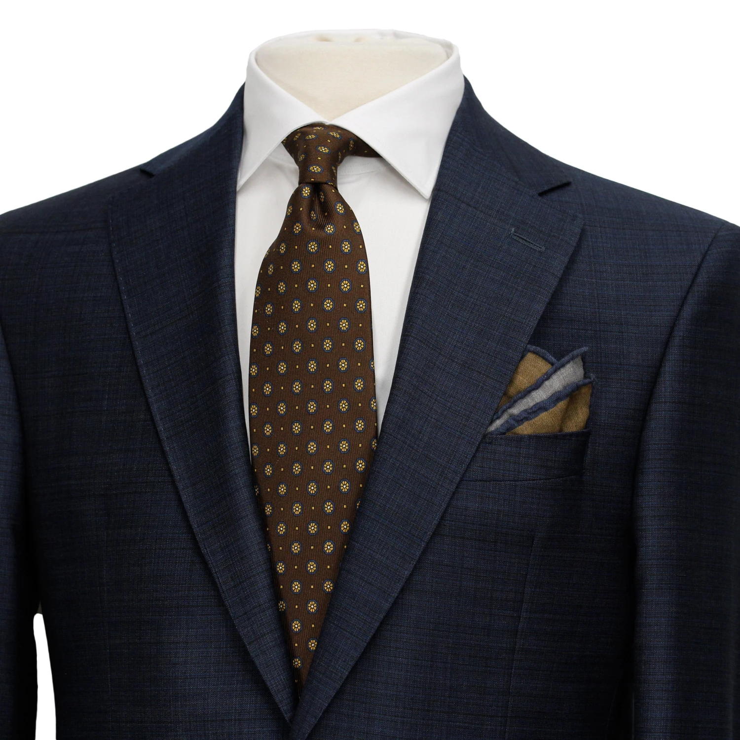Dark Blue Neat Esprit Modern Fit Wool Suit - Jack Victor 5 Dark Blue Neat Esprit Modern Fit Wool Suit - Jack Victor - Image 3