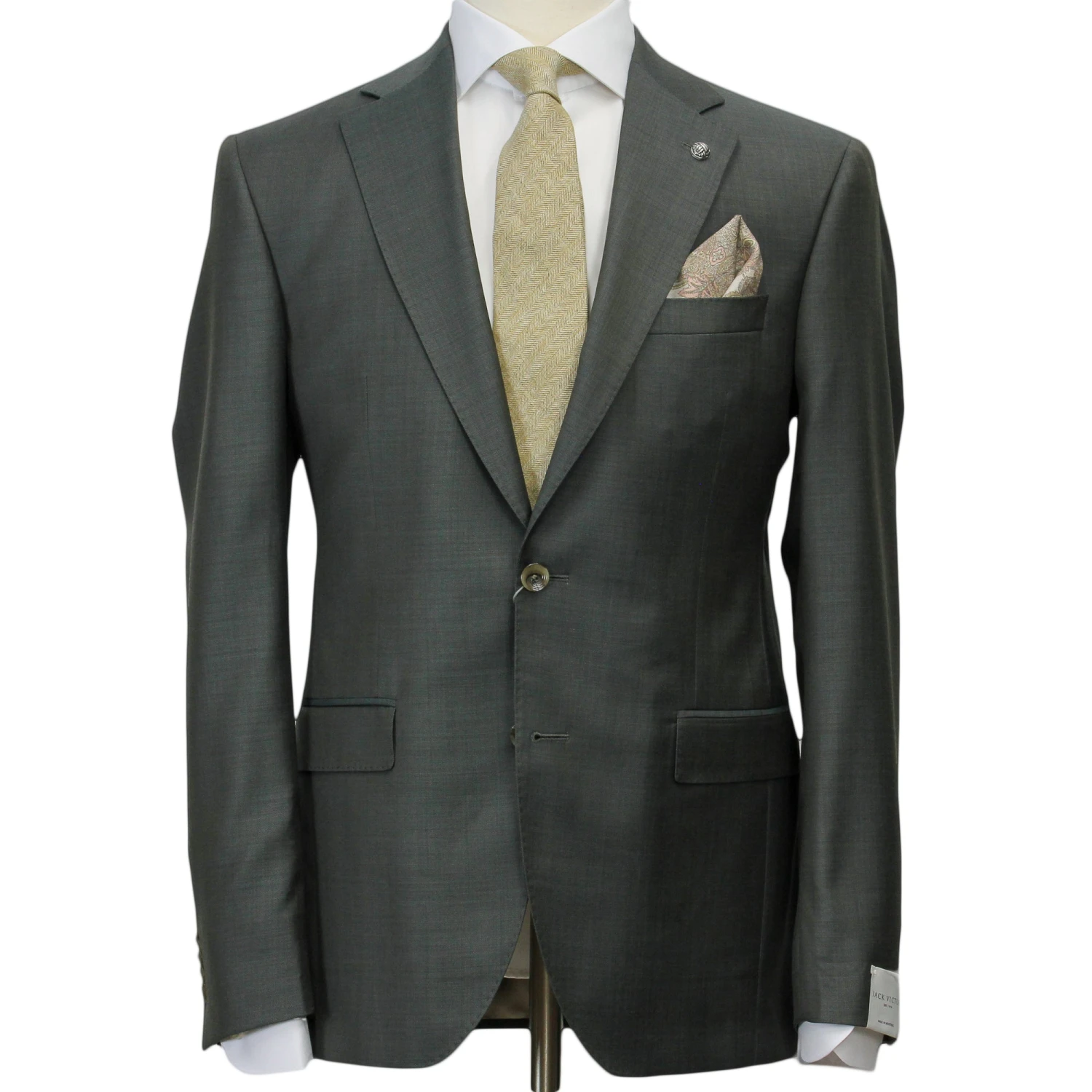 Sartorial Forest Green Urban Slim Fit Wool Suit - Jack Victor 3 Sartorial Forest Green Urban Slim Fit Wool Suit - Jack Victor