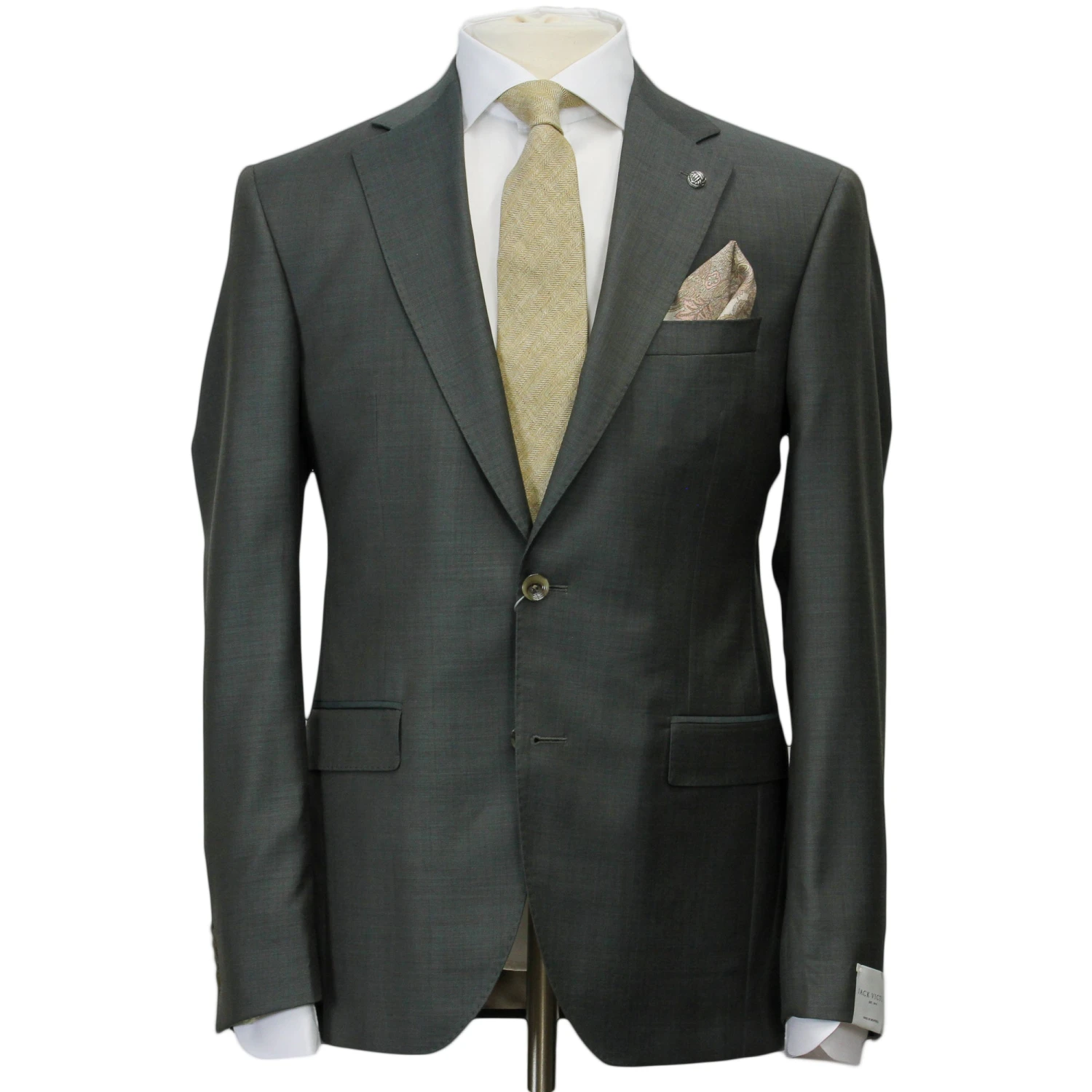 Sartorial Forest Green Urban Slim Fit Wool Suit - Jack Victor 4 Sartorial Forest Green Urban Slim Fit Wool Suit - Jack Victor - Image 2