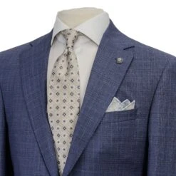 Stone Blue Tonal Check Esprit Modern Fit Suit - Jack Victor 9 Stone Blue Tonal Check Esprit Modern Fit Suit - Jack Victor -ETON Store 3231459 ESPRIT 5