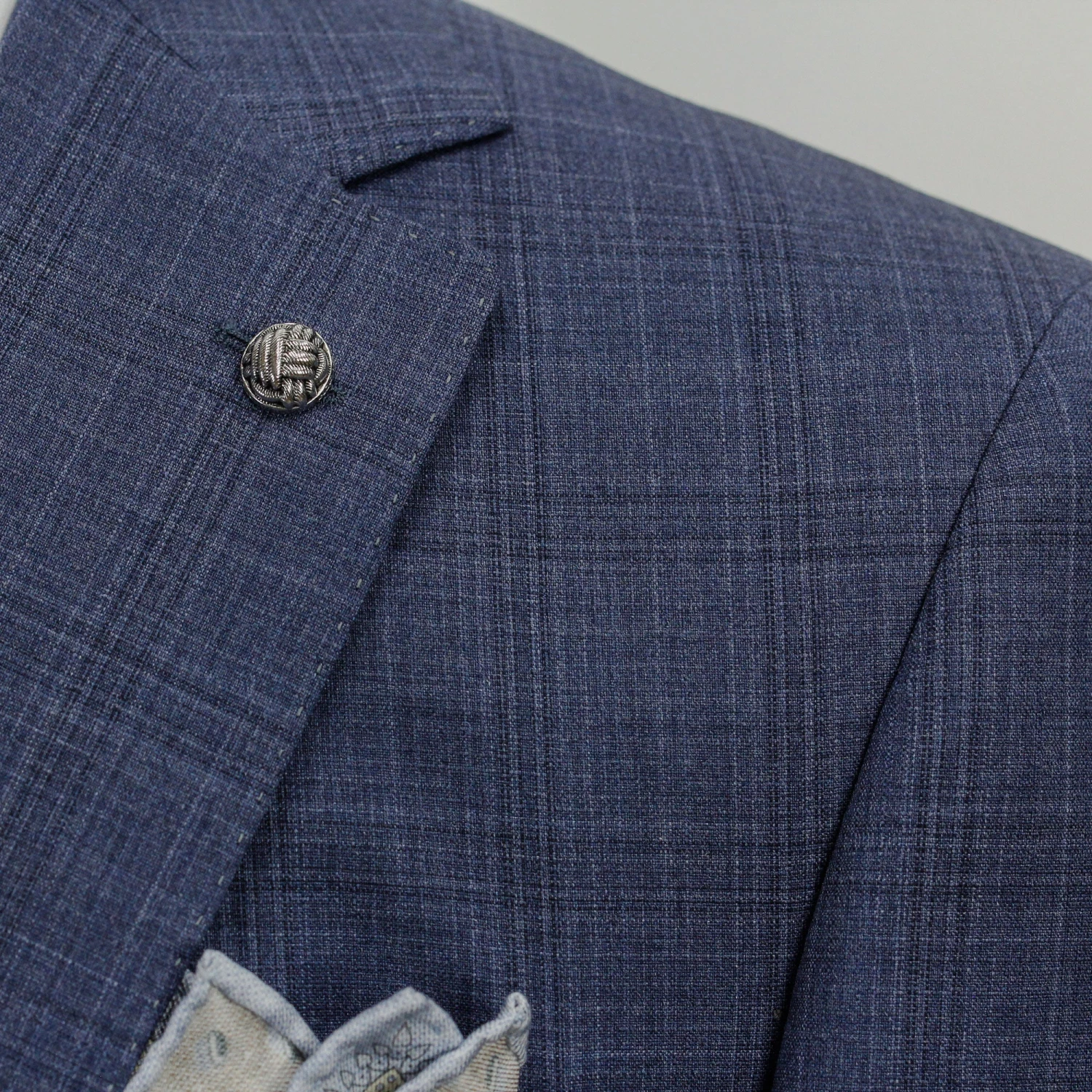 Stone Blue Tonal Check Esprit Modern Fit Suit - Jack Victor 8 Stone Blue Tonal Check Esprit Modern Fit Suit - Jack Victor - Image 6