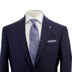 Navy Micro-Check Esprit Modern Fit Lyocell-Wool Suit - Jack Victor 9 Navy Micro-Check Esprit Modern Fit Lyocell-Wool Suit - Jack Victor -ETON Store 3232006 ESPRIT 3
