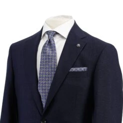 Navy Micro-Check Esprit Modern Fit Lyocell-Wool Suit - Jack Victor 10 Navy Micro-Check Esprit Modern Fit Lyocell-Wool Suit - Jack Victor -ETON Store 3232006 ESPRIT 4