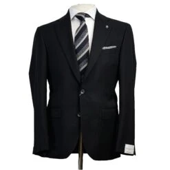 Black Crepe Finish Esprit Modern Fit Suit - Jack Victor