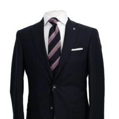 Navy Blue Crepe Finish Esprit Modern Fit Wool Suit - Jack Victor 8 Navy Blue Crepe Finish Esprit Modern Fit Wool Suit - Jack Victor -ETON Store 3232108 ESPRIT 2