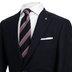 Navy Blue Crepe Finish Esprit Modern Fit Wool Suit - Jack Victor 10 Navy Blue Crepe Finish Esprit Modern Fit Wool Suit - Jack Victor -ETON Store 3232108 ESPRIT 4