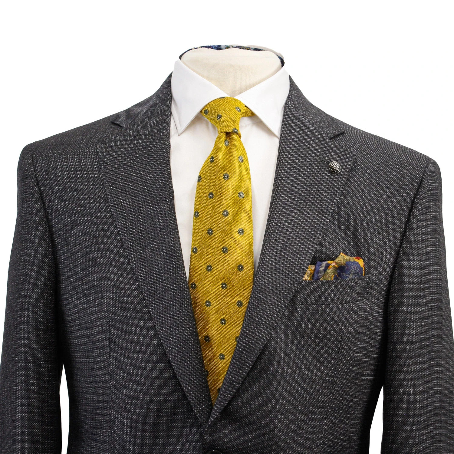 Charcoal Neat Esprit Modern Fit Wool Suit - Jack Victor 7 Charcoal Neat Esprit Modern Fit Wool Suit - Jack Victor - Image 5