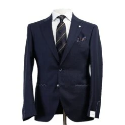 Blue Neat Mantua Contemporary Fit Suit - Luigi Bianchi -ETON Store 3232462 ESPRIT 07