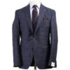 Blue Windowpane Check Esprit Modern Fit Wool Suit - Jack Victor