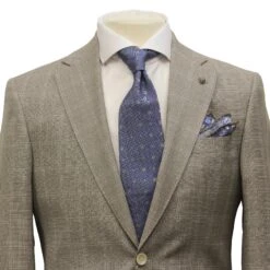 Taupe Windowpane Check Esprit Modern Fit Super 130s Wool Suit - Jack Victor 11 Taupe Windowpane Check Esprit Modern Fit Super 130s Wool Suit - Jack Victor -ETON Store 3241613 ESPRIT 3