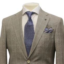 Taupe Windowpane Check Esprit Modern Fit Super 130s Wool Suit - Jack Victor 9 Taupe Windowpane Check Esprit Modern Fit Super 130s Wool Suit - Jack Victor -ETON Store 3241613 ESPRIT 4