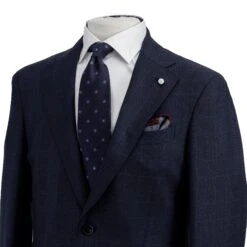 Navy Check Drago Wool Dream Fit Suit - Luigi Bianchi 15 Navy Check Drago Wool Dream Fit Suit - Luigi Bianchi -ETON Store 33520 01 DREAM 5