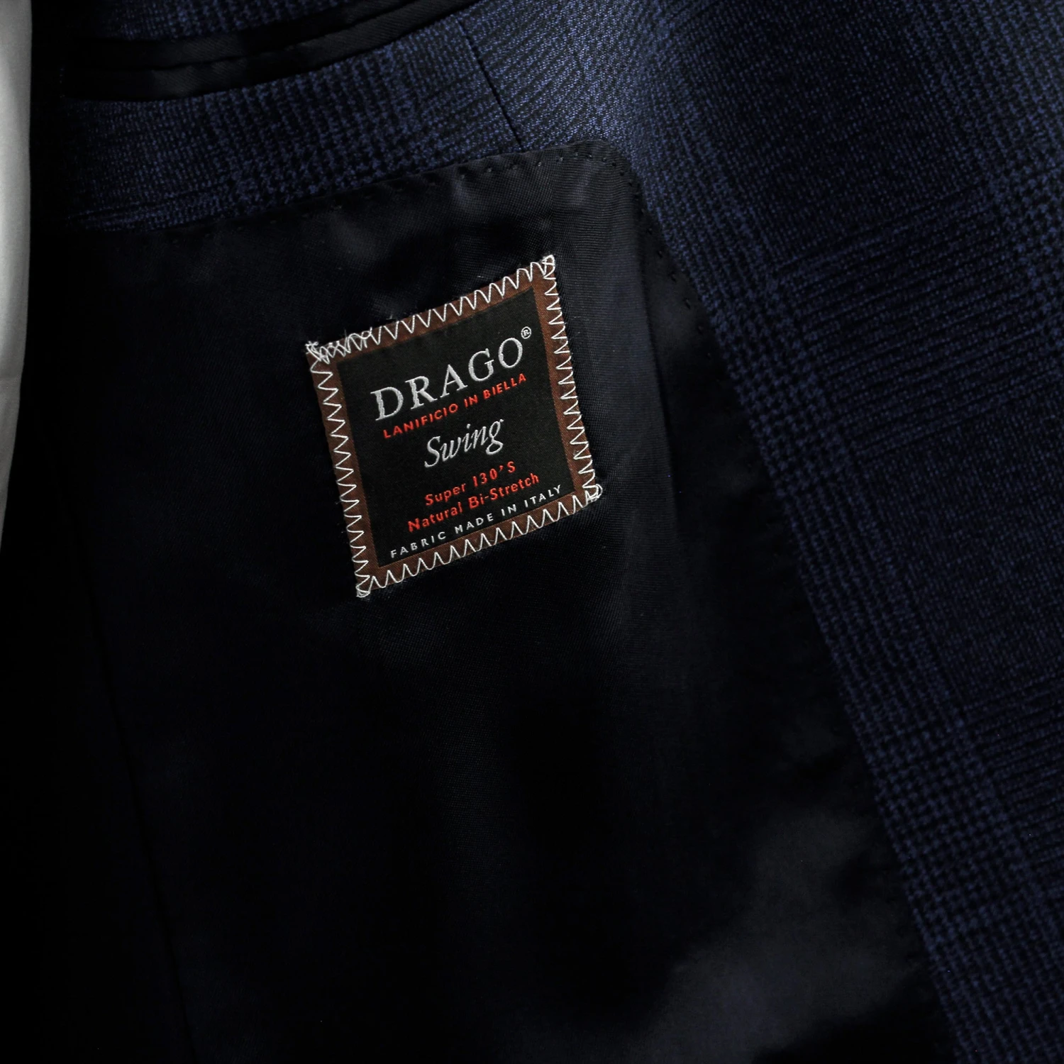 Navy Check Drago Wool Dream Fit Suit - Luigi Bianchi 11 Navy Check Drago Wool Dream Fit Suit - Luigi Bianchi - Image 9