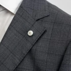 Charcoal Windowpane Wool Contemporary Fit Suit - Luigi Bianchi 14 Charcoal Windowpane Wool Contemporary Fit Suit - Luigi Bianchi -ETON Store 33580 01 MANTUA 6