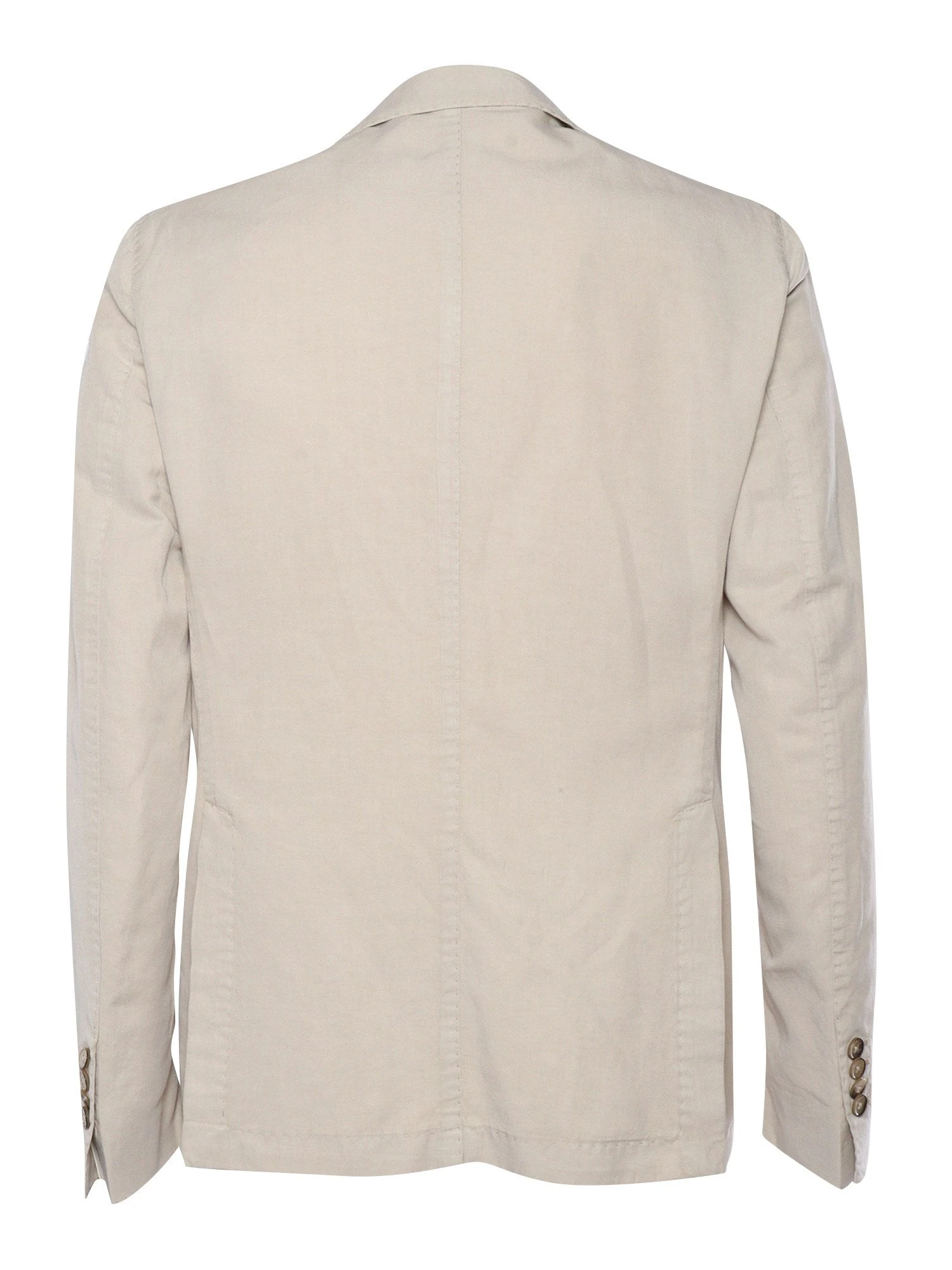 Light Beige Solid Lyocell-Linen-Cotton Unlined Sport Jacket - L.B.M 1911 8 Light Beige Solid Lyocell-Linen-Cotton Unlined Sport Jacket - L.B.M 1911 - Image 6