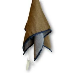 Camel Wool-Cotton Reversible Hankie - Paolo Albizzati 8 Camel Wool-Cotton Reversible Hankie - Paolo Albizzati -ETON Store 39CACA81 BB63 4621 A1DB E967A954D385