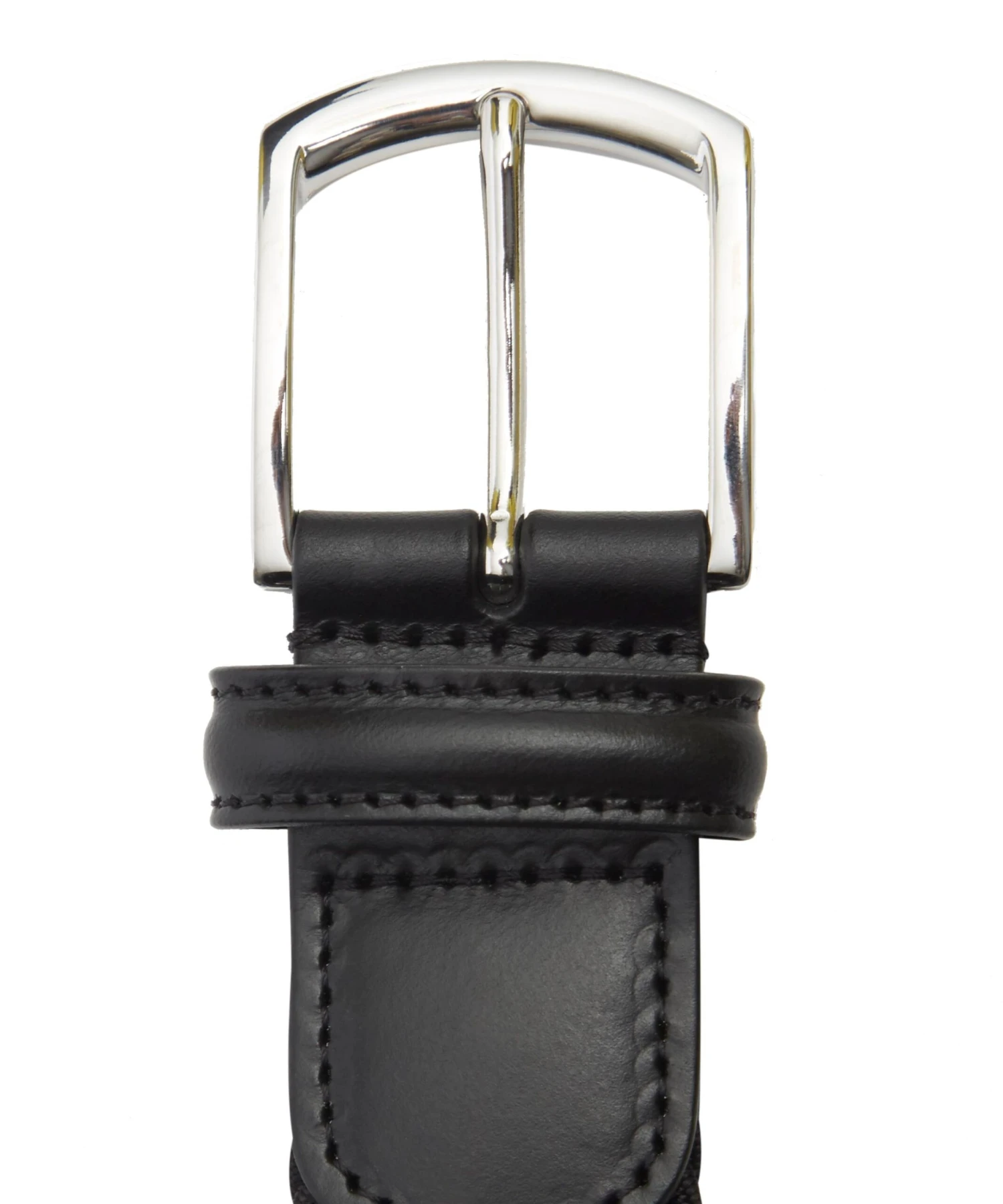 Solid Black Woven Belt - Anderson's 5 Solid Black Woven Belt - Anderson's - Image 3