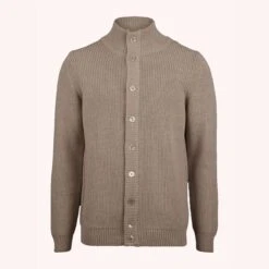 Stenströms Beige Chunky Merino Wool Cardigan - Stenstroms