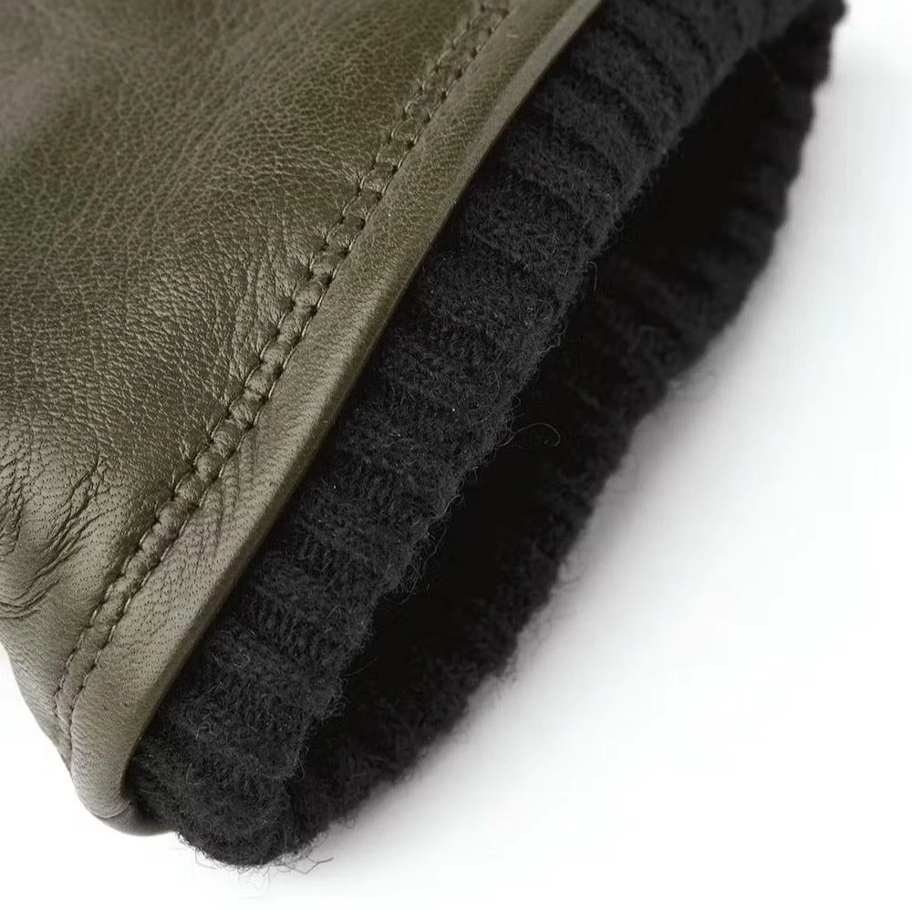 John Loden Green Leather Touchscreen Leather Gloves - Hestra 6 John Loden Green Leather Touchscreen Leather Gloves - Hestra - Image 4