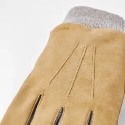 Camel Geoffrey Wool-Lined Hairsheep Suede Gloves - Hestra 15 Camel Geoffrey Wool-Lined Hairsheep Suede Gloves - Hestra -ETON Store 431 dd9ac08ffa 23600 680 3 original