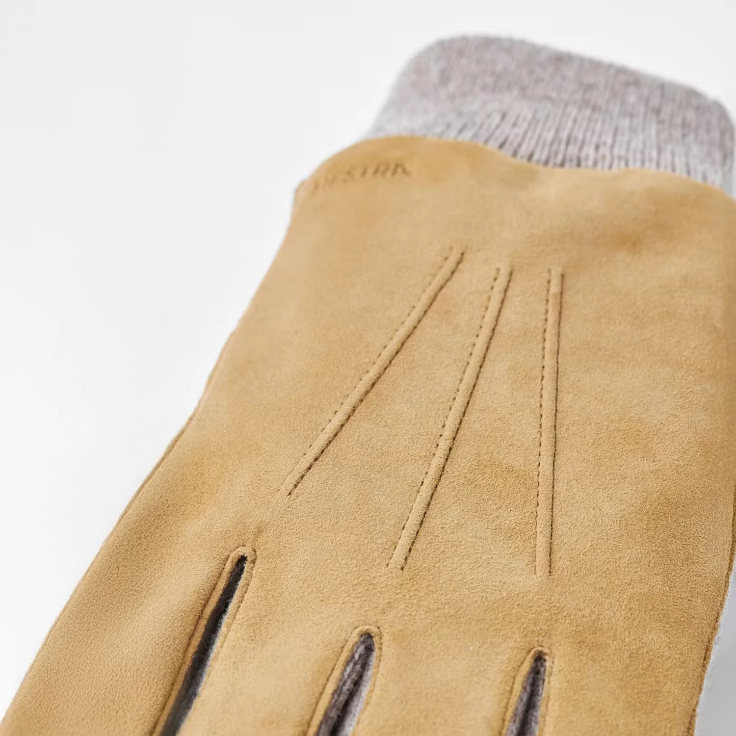 Camel Geoffrey Wool-Lined Hairsheep Suede Gloves - Hestra 9 Camel Geoffrey Wool-Lined Hairsheep Suede Gloves - Hestra - Image 7