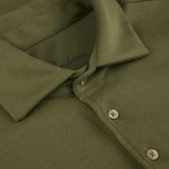 Dark Green Mercerized Cotton Polo Shirt - Stenströms -ETON Store 4400052464460 3