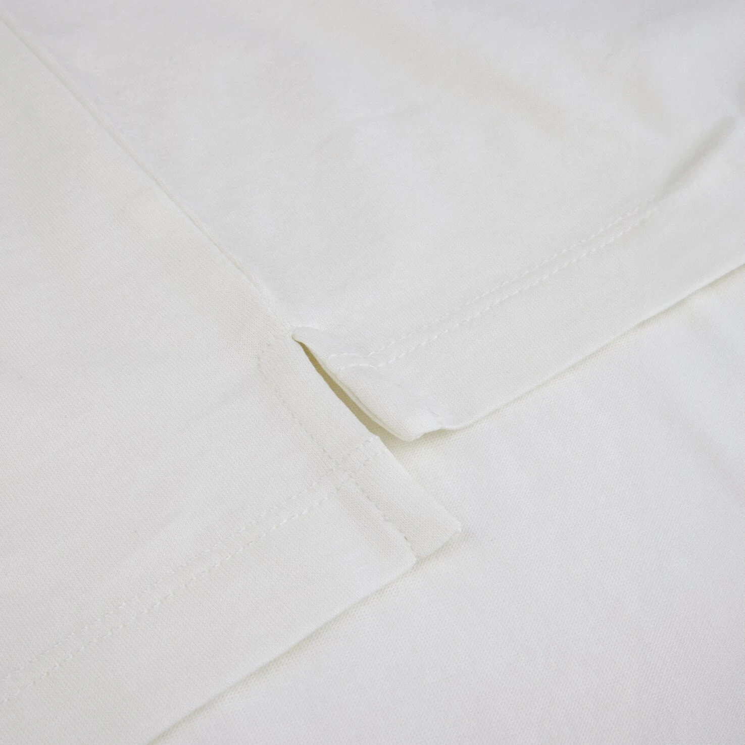 Off-White Short Sleeve Cotton Polo Shirt - Stenströms 6 Off-White Short Sleeve Cotton Polo Shirt - Stenströms - Image 4