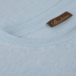 Light Blue Linen Crew Neck T-Shirt - Stenströms 9 Light Blue Linen Crew Neck T-Shirt - Stenströms -ETON Store 4400382462830 3