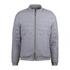 Light Grey Quilted Flannel Cotton Zip Jacket - Stenströms 17 Light Grey Quilted Flannel Cotton Zip Jacket - Stenströms -ETON Store 4401182487300 1 1