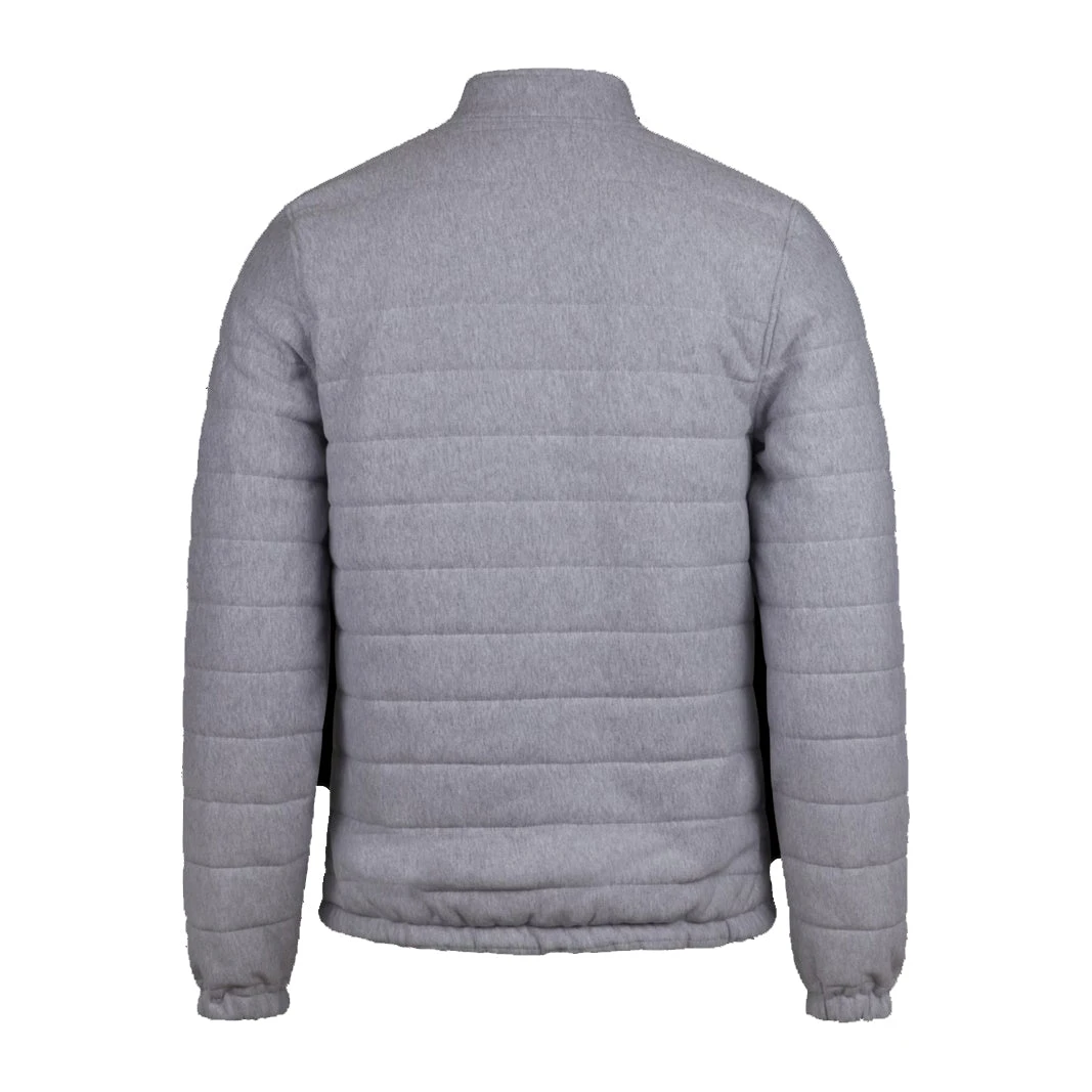 Light Grey Quilted Flannel Cotton Zip Jacket - Stenströms 10 Light Grey Quilted Flannel Cotton Zip Jacket - Stenströms - Image 8