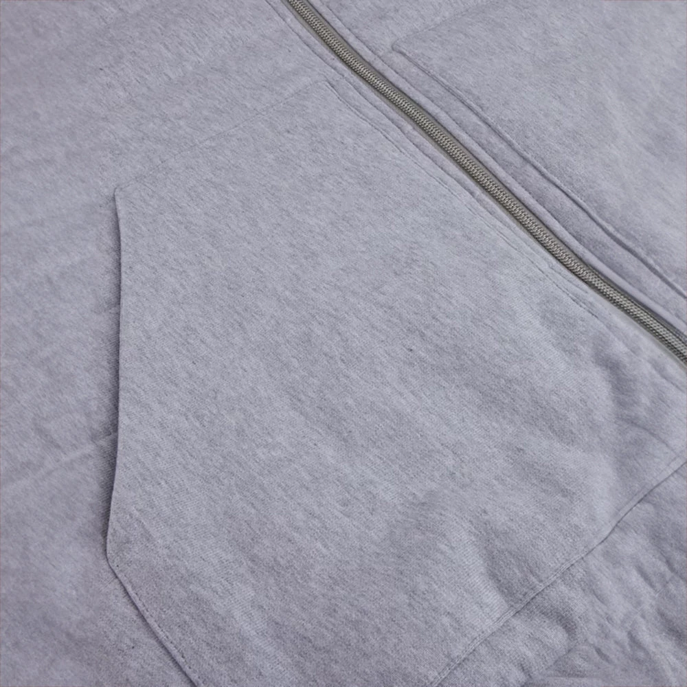 Light Grey Quilted Flannel Cotton Zip Jacket - Stenströms 11 Light Grey Quilted Flannel Cotton Zip Jacket - Stenströms - Image 9