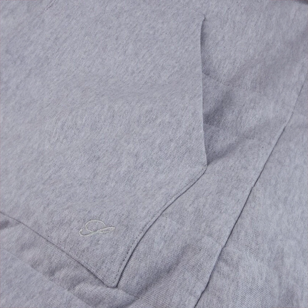 Light Grey Quilted Flannel Cotton Zip Jacket - Stenströms 12 Light Grey Quilted Flannel Cotton Zip Jacket - Stenströms - Image 10