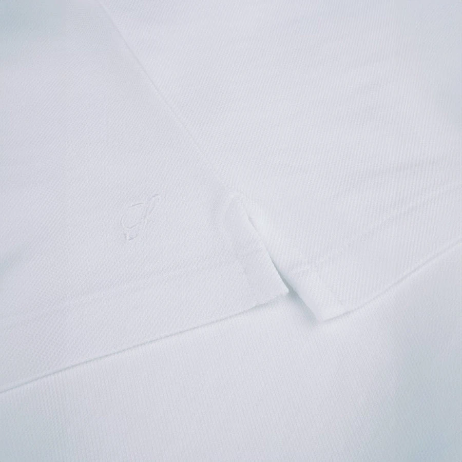 White Short Sleeve Piqué Polo Shirt - Stenströms 6 White Short Sleeve Piqué Polo Shirt - Stenströms - Image 4