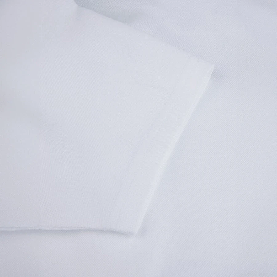 White Short Sleeve Piqué Polo Shirt - Stenströms 7 White Short Sleeve Piqué Polo Shirt - Stenströms - Image 5