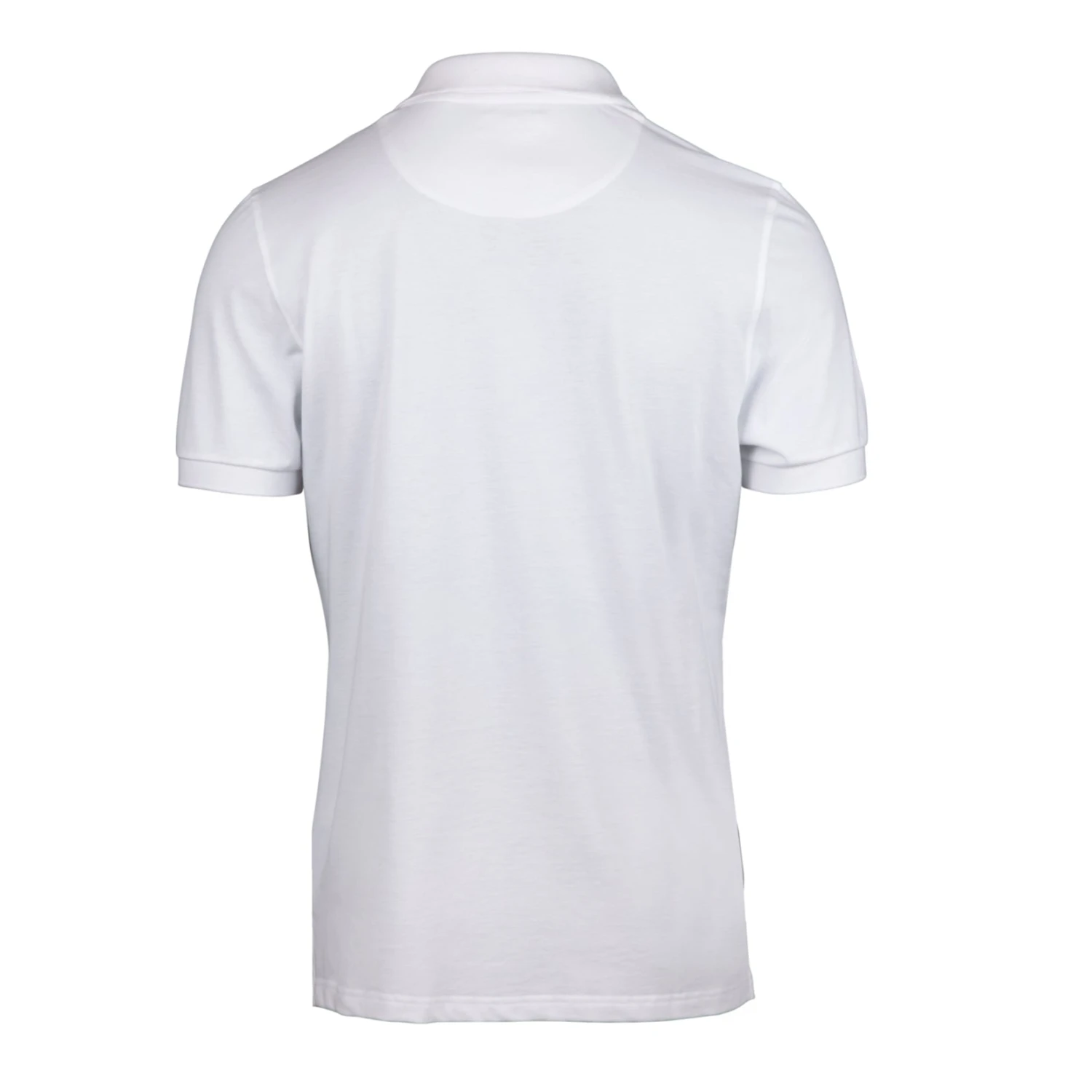 White Piqué Polo Shirt Shirt - Stenströms 5 White Piqué Polo Shirt Shirt - Stenströms - Image 3