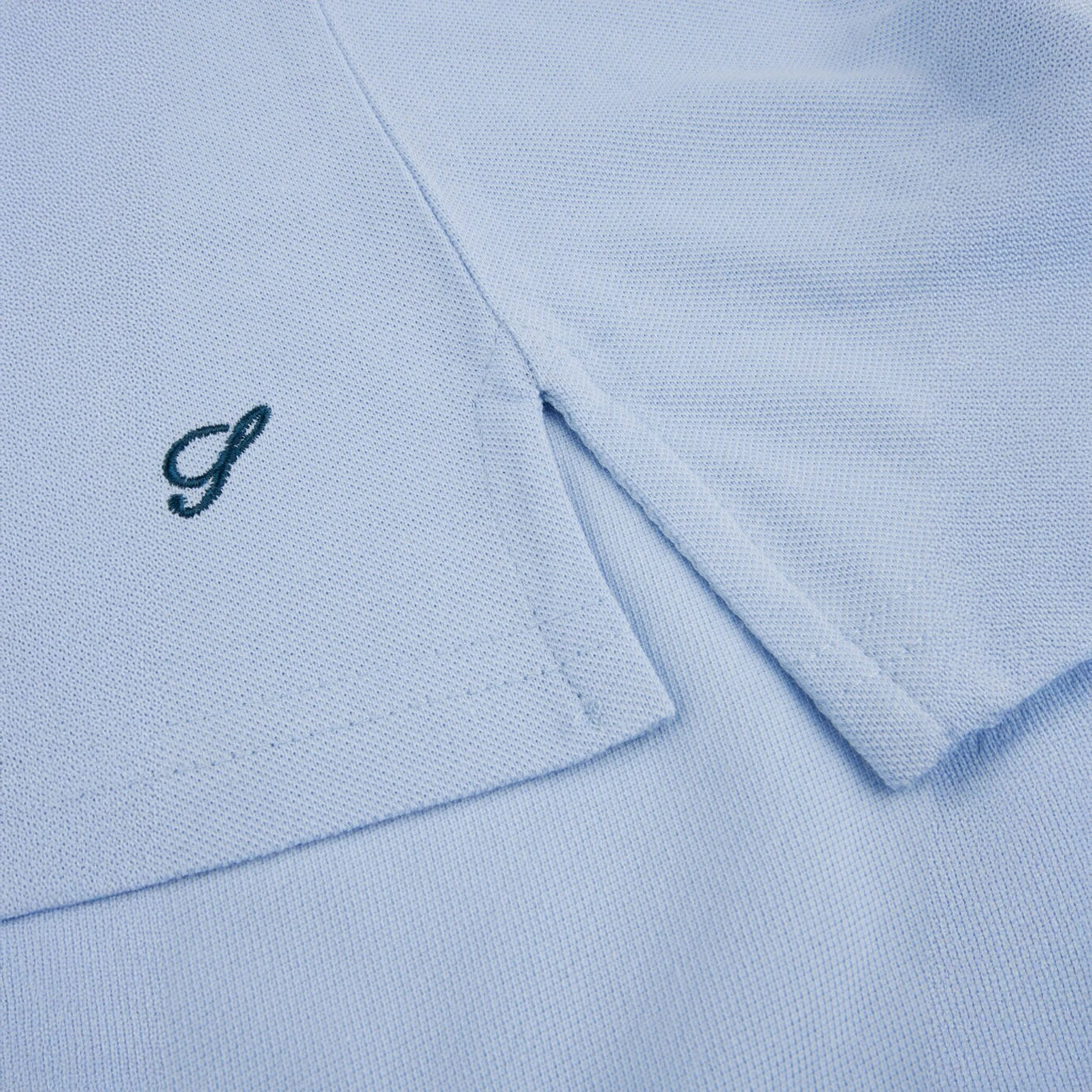 Light Blue Piqué Polo Shirt Shirt - Stenströms 6 Light Blue Piqué Polo Shirt Shirt - Stenströms - Image 4