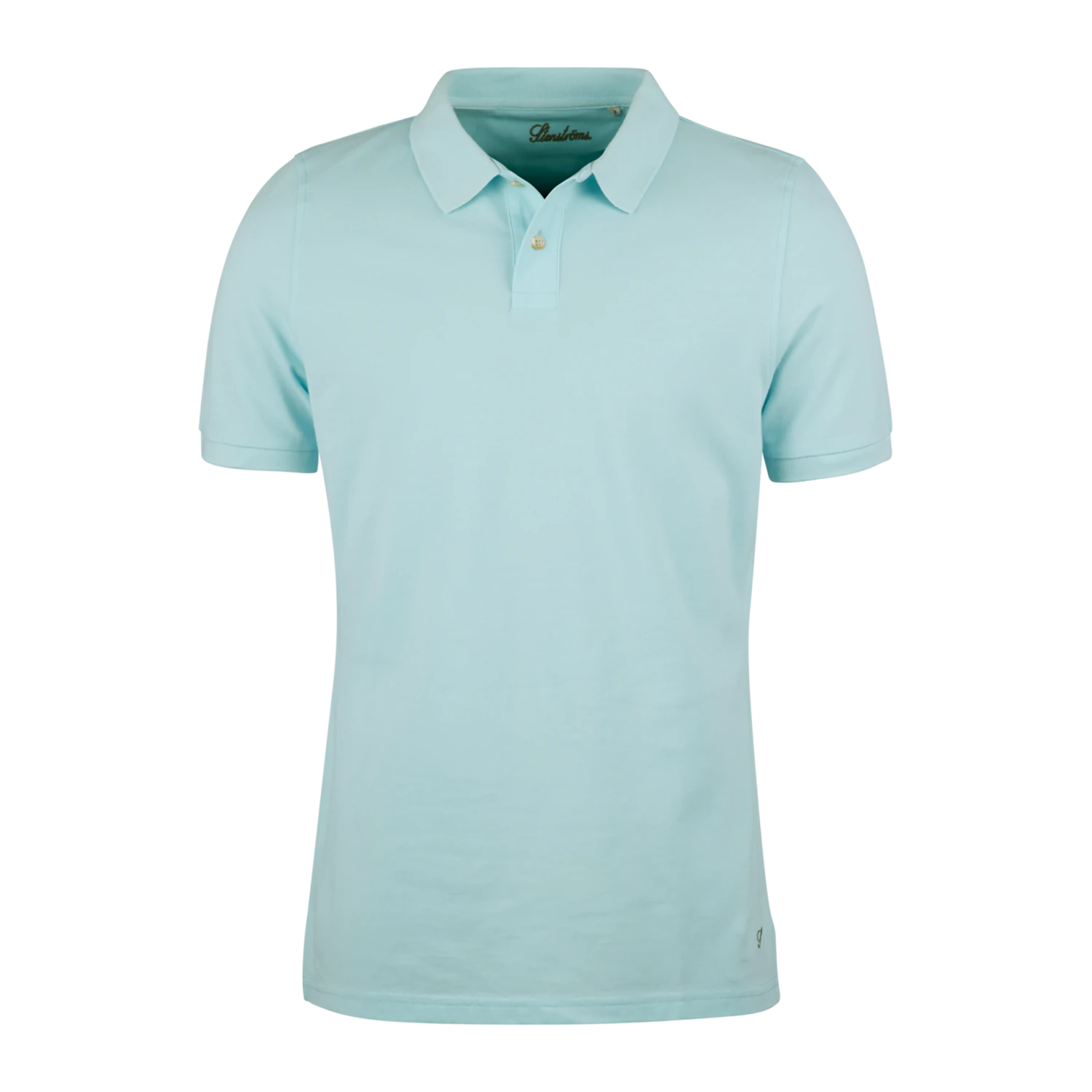 Cyan Blue Piqué Polo Shirt Shirt - Stenströms 3 Cyan Blue Piqué Polo Shirt Shirt - Stenströms