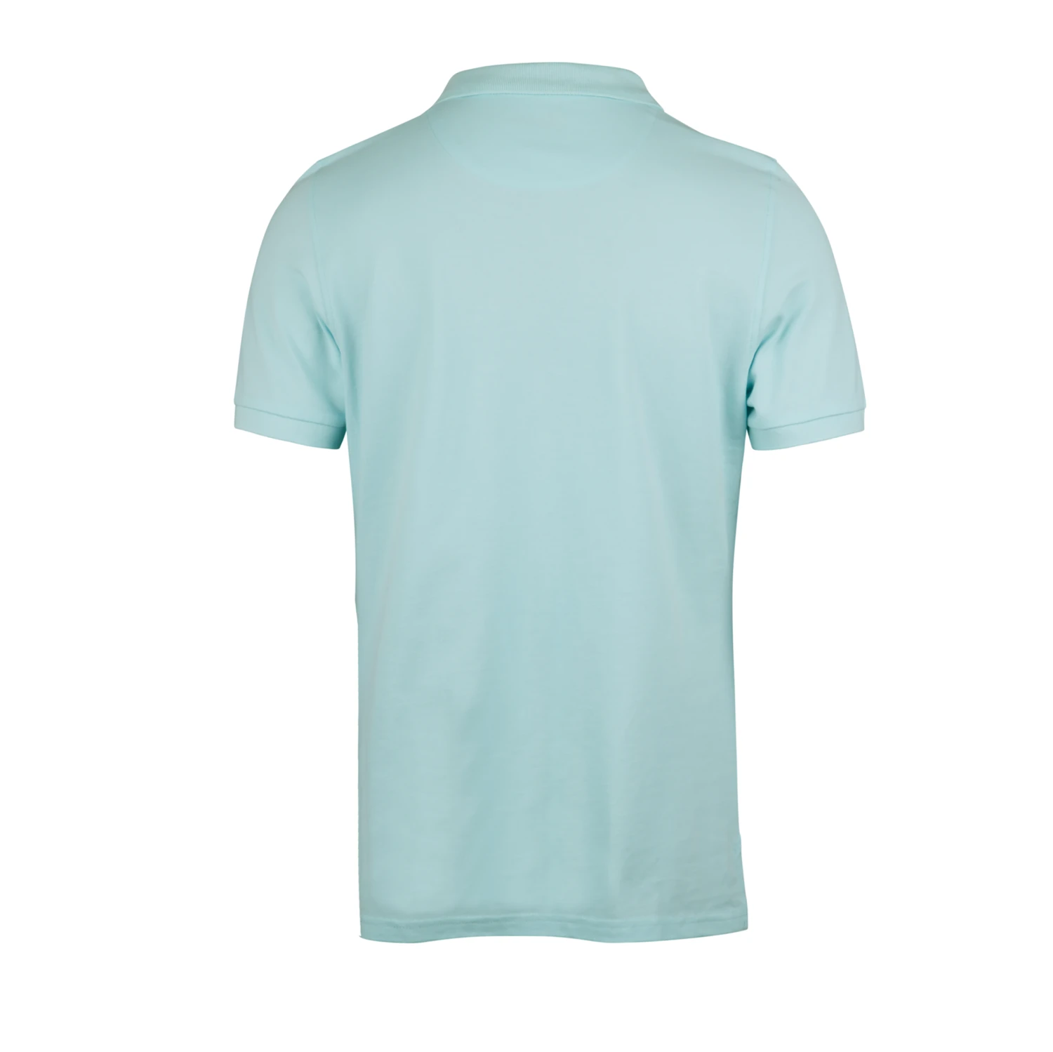 Cyan Blue Piqué Polo Shirt Shirt - Stenströms 4 Cyan Blue Piqué Polo Shirt Shirt - Stenströms - Image 2