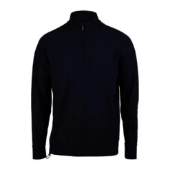 Stenströms Navy Technical Jersey Half Zip Leisure Jacket