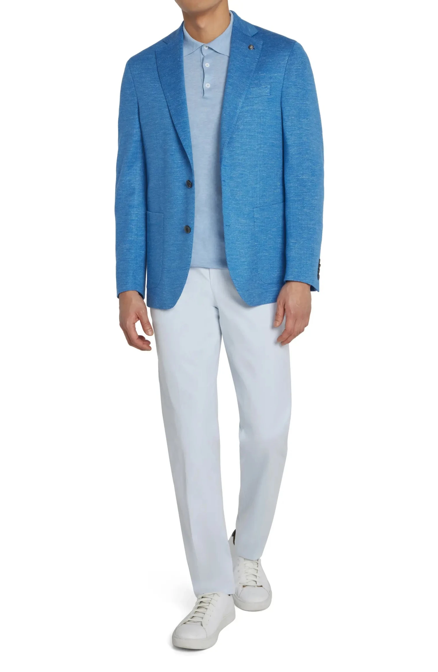 Light Blue Hartford Contemporary Fit Loro Piana Jersely Knit Sport Jacket - Jack Victor 8 Light Blue Hartford Contemporary Fit Loro Piana Jersely Knit Sport Jacket - Jack Victor - Image 6