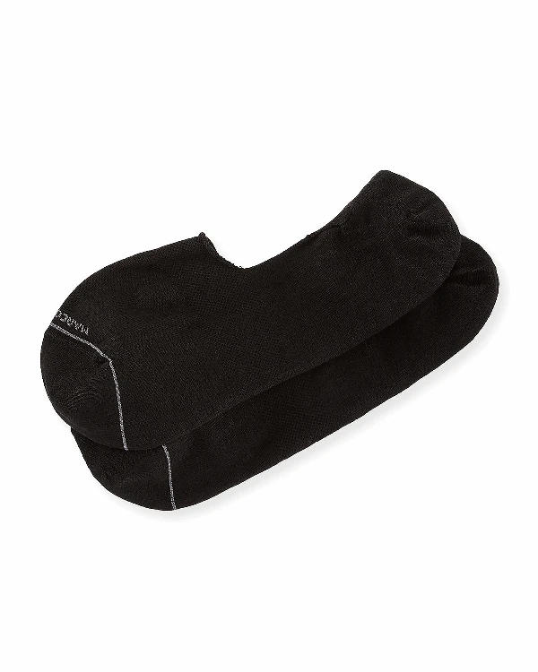 Black Invisible Touch Micro-Cushion No-Show Socks - Marcoliani 7 Black Invisible Touch Micro-Cushion No-Show Socks - Marcoliani - Image 5