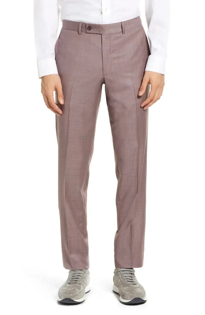 Pale Berry Urban Slim Sartorial Fit Wool Suit - Jack Victor 15 Pale Berry Urban Slim Sartorial Fit Wool Suit - Jack Victor - Image 13