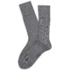 Silver Gray Mousse Of Modal Mid-Calf Socks - Marcoliani