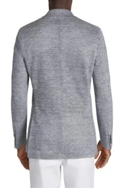 Gray Mouliné Double Breasted Knit Linen Hall Contemporary Fit Blazer - Jack Victor 9 Gray Mouliné Double Breasted Knit Linen Hall Contemporary Fit Blazer - Jack Victor -ETON Store 497845b8 e2a7 4807 be23 0dfa5352c111