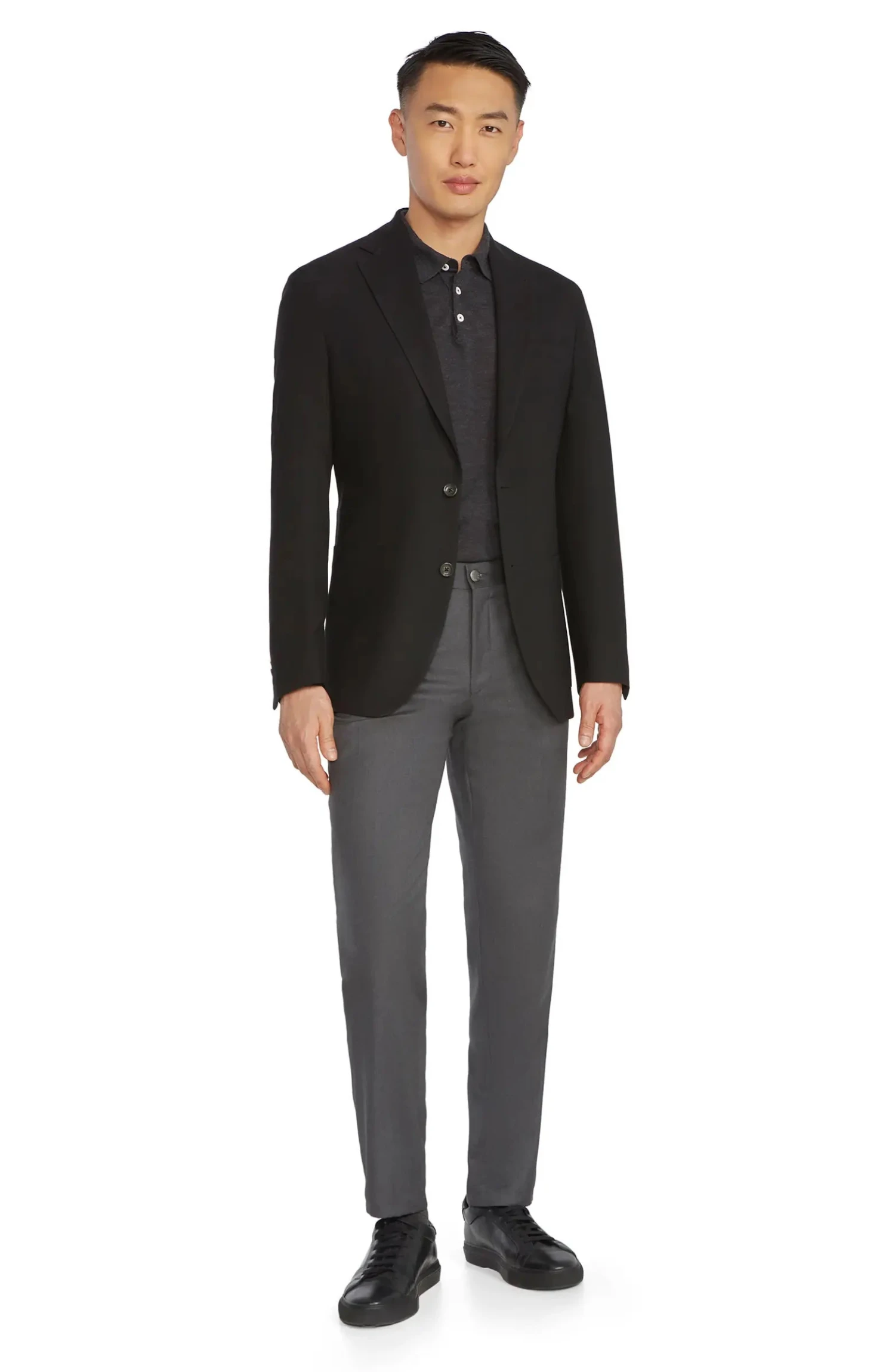 Black Comfortwear Queens Contemporary Fit Unconstructed Knit Sport Coat - Jack Victor 3 Black Comfortwear Queens Contemporary Fit Unconstructed Knit Sport Coat - Jack Victor