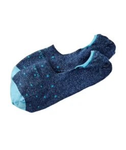 Nautical Blue Polka Dot Invisible Touch No-Show Socks - Marcoliani
