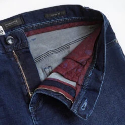 Mid Indigo Pipe Regular Fit Jeans - ALBERTO 8 Mid Indigo Pipe Regular Fit Jeans - ALBERTO -ETON Store 58F3PE28908032i2 Alberto Pipe Fit Cotton Tencel Premium Business Stretch Denim Indigo 1