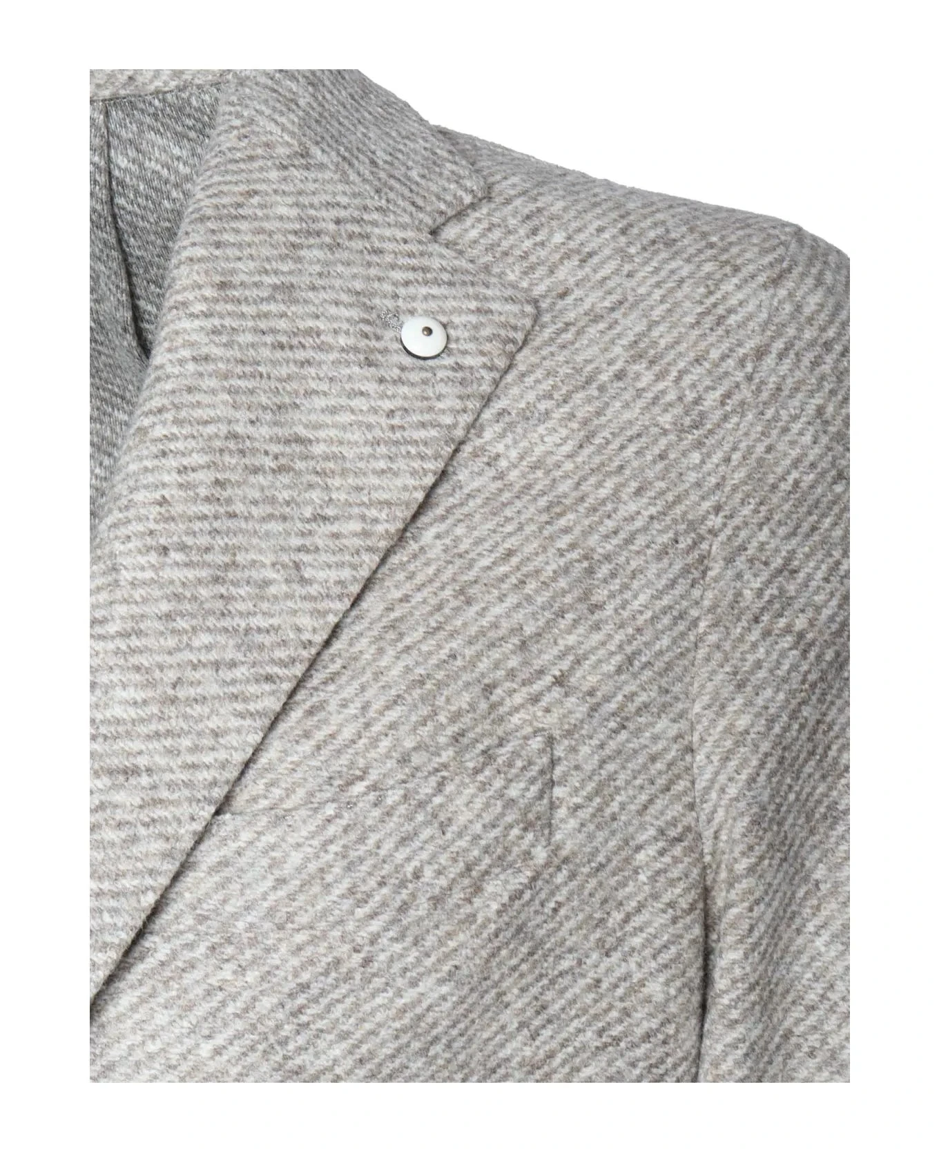 Oatmeal Cotton Contemporary Fit Sport Jacket - LBM 1911 8 Oatmeal Cotton Contemporary Fit Sport Jacket - LBM 1911 - Image 6