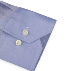 Light Blue Solid Twill Fitted Body Shirt - Stenströms -ETON Store 6027511711120 5